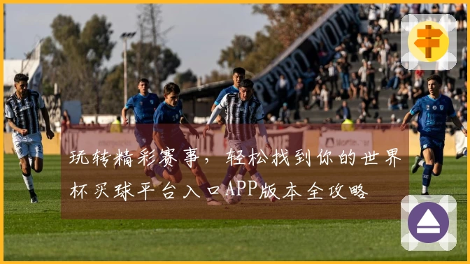 玩转精彩赛事，轻松找到你的世界杯买球平台入口APP版本全攻略
